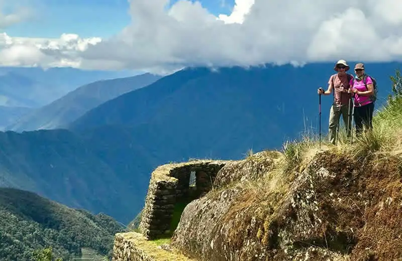 Inca Trail route to Machu Picchu
